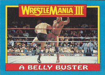 1987 Topps WWF #49 A Belly Buster Front
