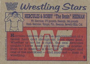 1987 Topps WWF #9 Hercules & Bobby 
