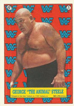 1987 Topps WWF - Stickers #21 George 