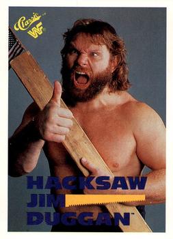 1990 Classic WWF #9 Hacksaw Jim Duggan Front