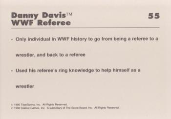 1990 Classic WWF #55 Danny Davis Back