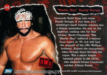 1998 Topps WCW/nWo #04 Macho Man Randy Savage  Back