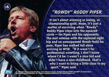 1998 Topps WCW/nWo #16 Rowdy Roddy Piper  Back