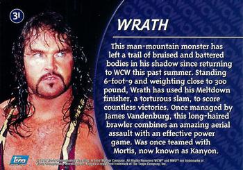 1998 Topps WCW/nWo #31 Wrath  Back