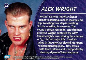 1998 Topps WCW/nWo #42 Alex Wright  Back