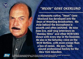 1998 Topps WCW/nWo #53 Mean Gene Okerlund  Back