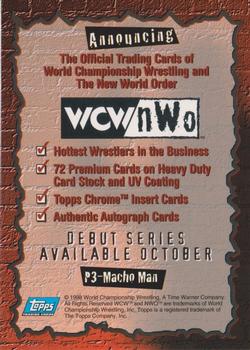 1998 Topps WCW/nWo - Promos #P3 Macho Man Randy Savage Back