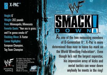 1999 Comic Images WWF SmackDown! #7 X-Pac  Back