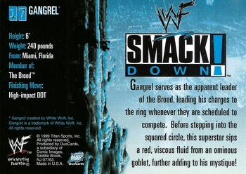 1999 Comic Images WWF SmackDown! #17 Gangrel  Back