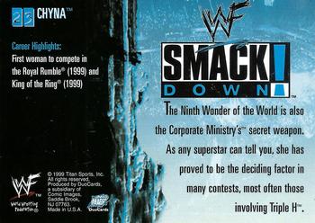 1999 Comic Images WWF SmackDown! #23 Chyna  Back