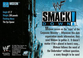 1999 Comic Images WWF SmackDown! #24 Mideon  Back