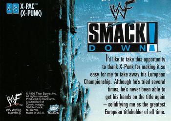 1999 Comic Images WWF SmackDown! #48 X-Pac  Back