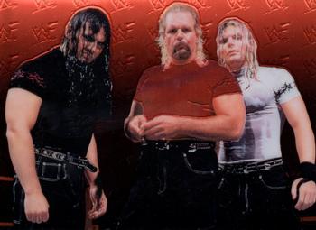 1999 Comic Images WWF SmackDown! Chromium #30 Jeff Hardy / Michael P.S. Hayes / Matt Hardy Front