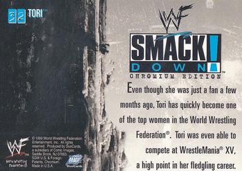 1999 Comic Images WWF SmackDown! Chromium #32 Tori  Back