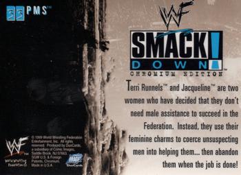 1999 Comic Images WWF SmackDown! Chromium #33 Jacqueline / Terri Runnels Back