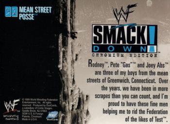 1999 Comic Images WWF SmackDown! Chromium #51 Mean Street Posse  Back