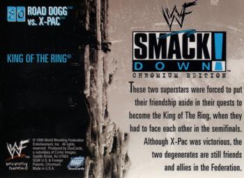 1999 Comic Images WWF SmackDown! Chromium #80 Road Dogg / X-Pac Back