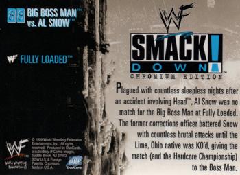 1999 Comic Images WWF SmackDown! Chromium #88 Big Boss Man / Al Snow Back