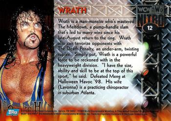 1999 Topps WCW/nWo Nitro #12 Wrath  Back