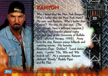 1999 Topps WCW/nWo Nitro #23 Kanyon  Back