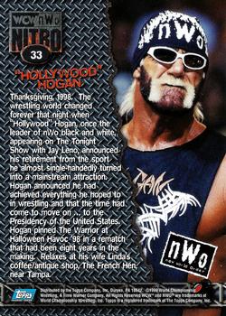 1999 Topps WCW/nWo Nitro #33 Hollywood Hogan  Back