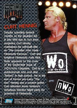 1999 Topps WCW/nWo Nitro #40 Curt Hennig  Back