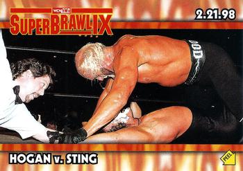 1999 Topps WCW/nWo Nitro - Stickers #S2 Hogan vs Sting  Front