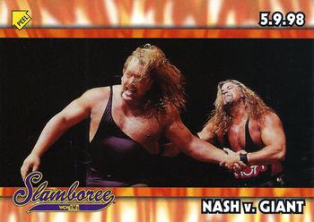 1999 Topps WCW/nWo Nitro - Stickers #S5 Nash vs Giant  Front