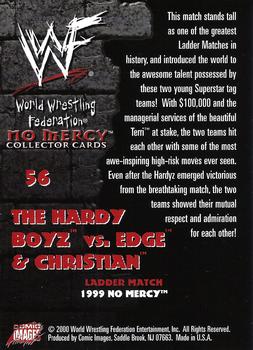 2000 Comic Images WWF No Mercy #56 The Hardy Boyz/Edge/Christian  Back