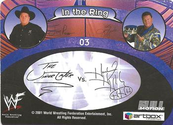 2001 Artbox WWF MotionCardz #3 The Undertaker / Triple H Back
