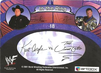 2001 Artbox WWF MotionCardz #18 Kurt Angle / The Undertaker Back