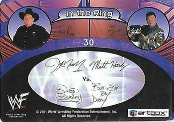 2001 Artbox WWF MotionCardz #30 Jeff Hardy / Matt Hardy / D-Von Dudley / Ray Dudley Back