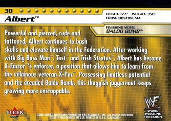 2001 Fleer WWF Championship Clash #30 Albert  Back