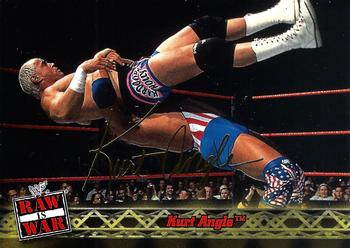 2001 Fleer WWF Raw Is War #30 Kurt Angle  Front