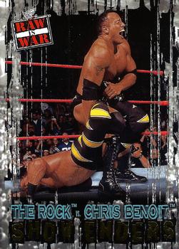 2001 Fleer WWF Raw Is War #100 The Rock / Chris Benoit Front