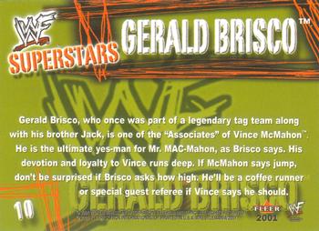 2001 Fleer WWF Wrestlemania #10 Gerald Brisco  Back