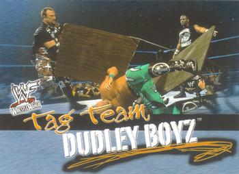 2001 Fleer WWF Wrestlemania #73 Dudley Boyz  Front