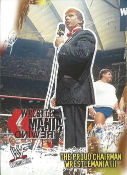 2001 Fleer WWF Wrestlemania #85 The Proud Chairman  Front