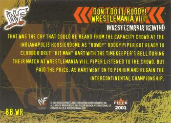 2001 Fleer WWF Wrestlemania #88 Don't Do It, Roddy  Back
