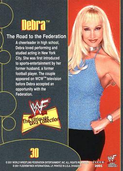 2001 Fleer WWF The Ultimate Diva Collection - Gold #30 Debra  Back
