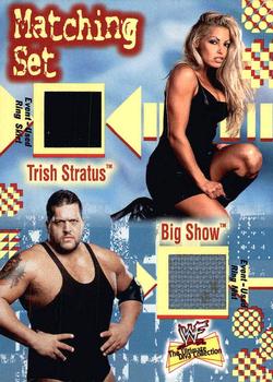 2001 Fleer WWF The Ultimate Diva Collection - Matching Set #NNO Trish Stratus/Big Show  Front