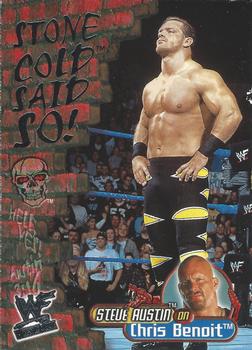 2001 Fleer WWF Wrestlemania - Stone Cold Said So #4 SC Chris Benoit  Front