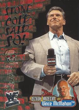 2001 Fleer WWF Wrestlemania - Stone Cold Said So #7 SC Vince McMahon  Front