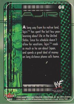 2002 Fleer WWF All Access #68 Tajiri Back