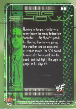 2002 Fleer WWF All Access #55 Big Show Back
