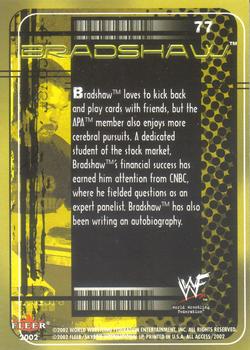 2002 Fleer WWF All Access #77 Bradshaw Back