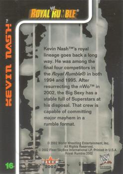 2002 Fleer WWE Royal Rumble #16 Kevin Nash  Back