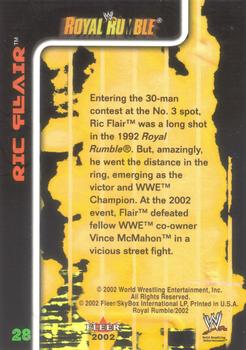 2002 Fleer WWE Royal Rumble #28 Ric Flair  Back