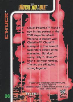 2002 Fleer WWE Royal Rumble #36 Chuck Palumbo Back