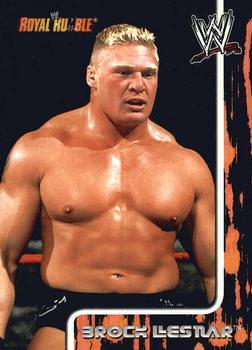 2002 Fleer WWE Royal Rumble #4 Brock Lesnar  Front
